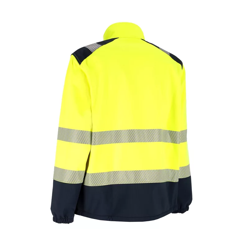 Veste haute visibilité STELLAR Jaune/Marine, ripstop, imperméable, Classe 3 EN ISO 20471 dos