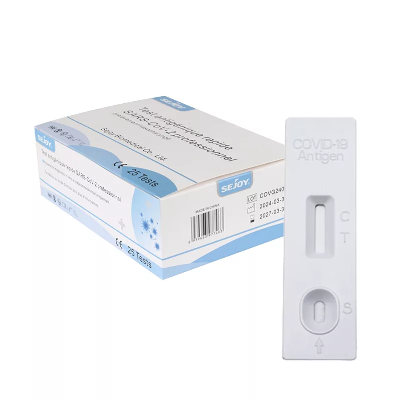 Auto test sejoy covid-19 en boite de 25 unités pour détecter le coronavirus