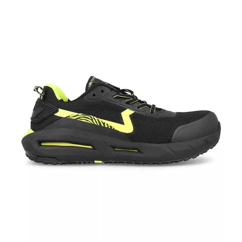 chaussures de sécurité S3NE2 basses, profil, chaussures sécurité HRO 300°C, chaussures ESD professionnelles, chaussures sécurité sport noir jaune, chaussures antidérapantes industrie, chaussures sécurité non métalliques