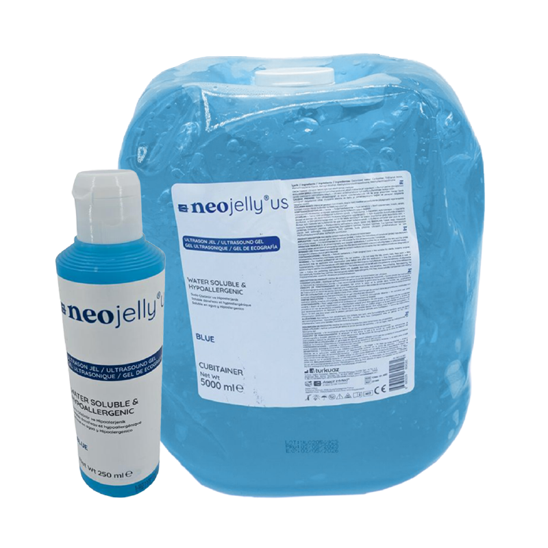 Gel ultrasonique échographie NeoJelly bleu