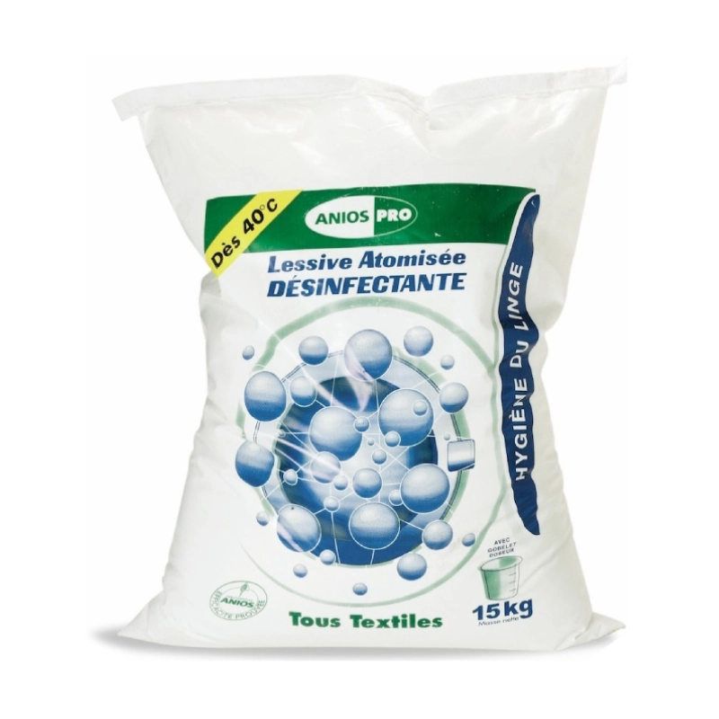 Lessive atomisée désinfectante concentrée Anios Pro 40°C 15Kg
