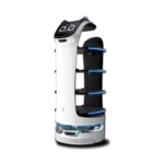 Robot de livraison BellaBot proposé par Delta Medical Pro avec écran interactif bionique