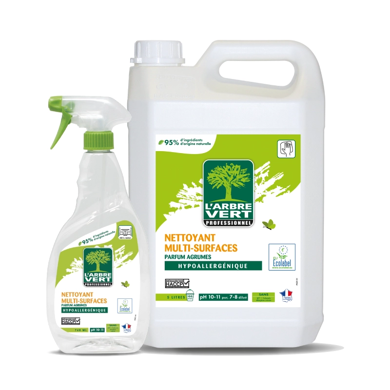 Nettoyant multi-surfaces Ecolabel L’Arbre Vert Professionnel parfum agrumes
